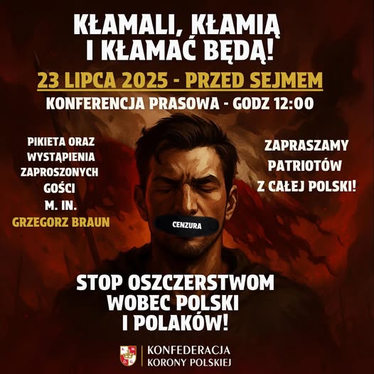 protest - kłamstwa