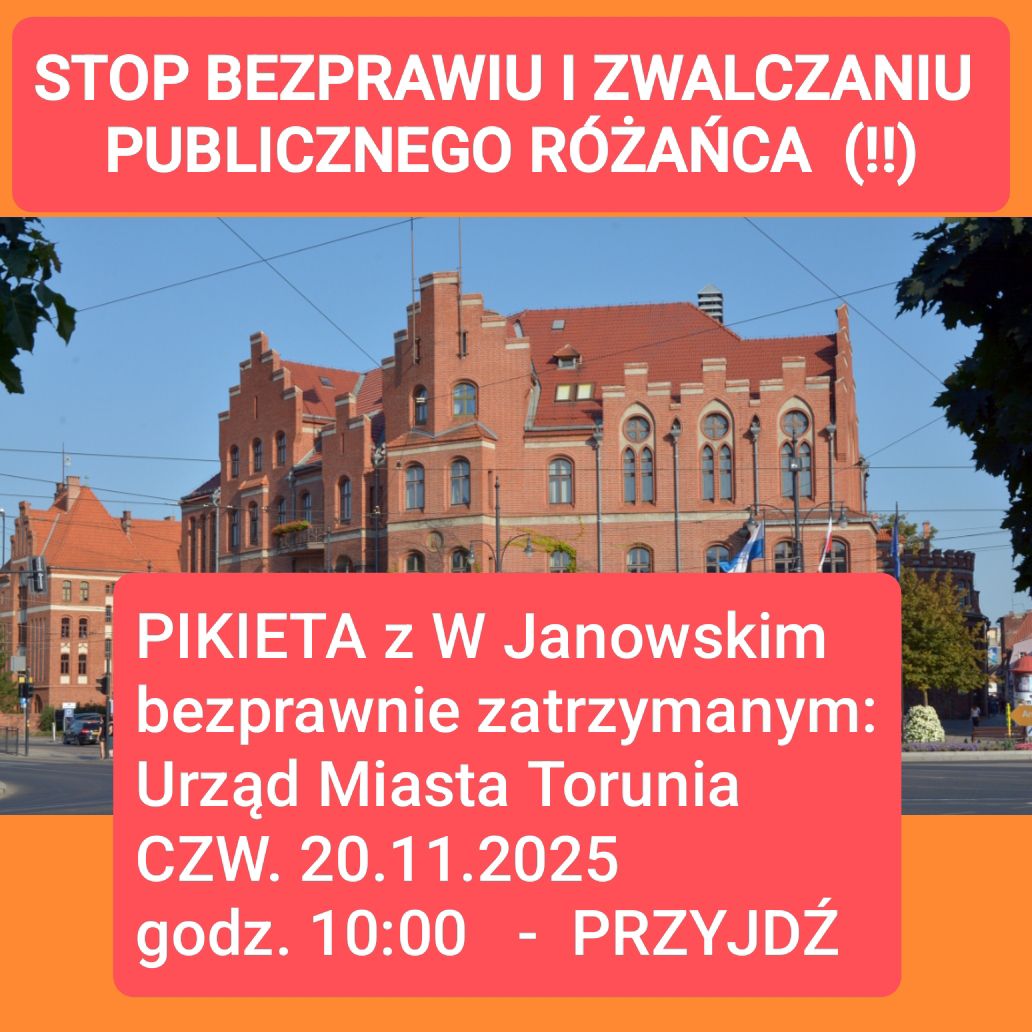 Toruń pikieta różaniec