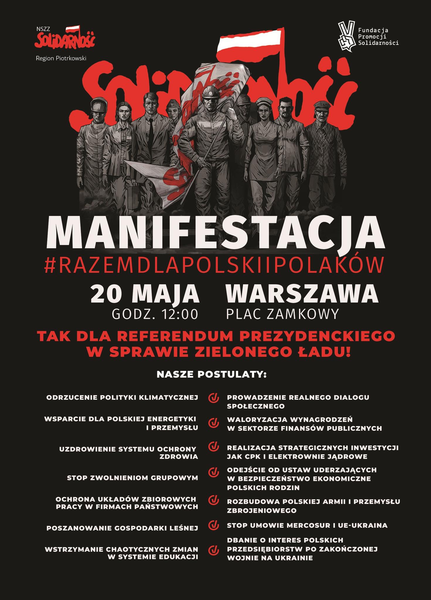 Manifestacja Solidarność