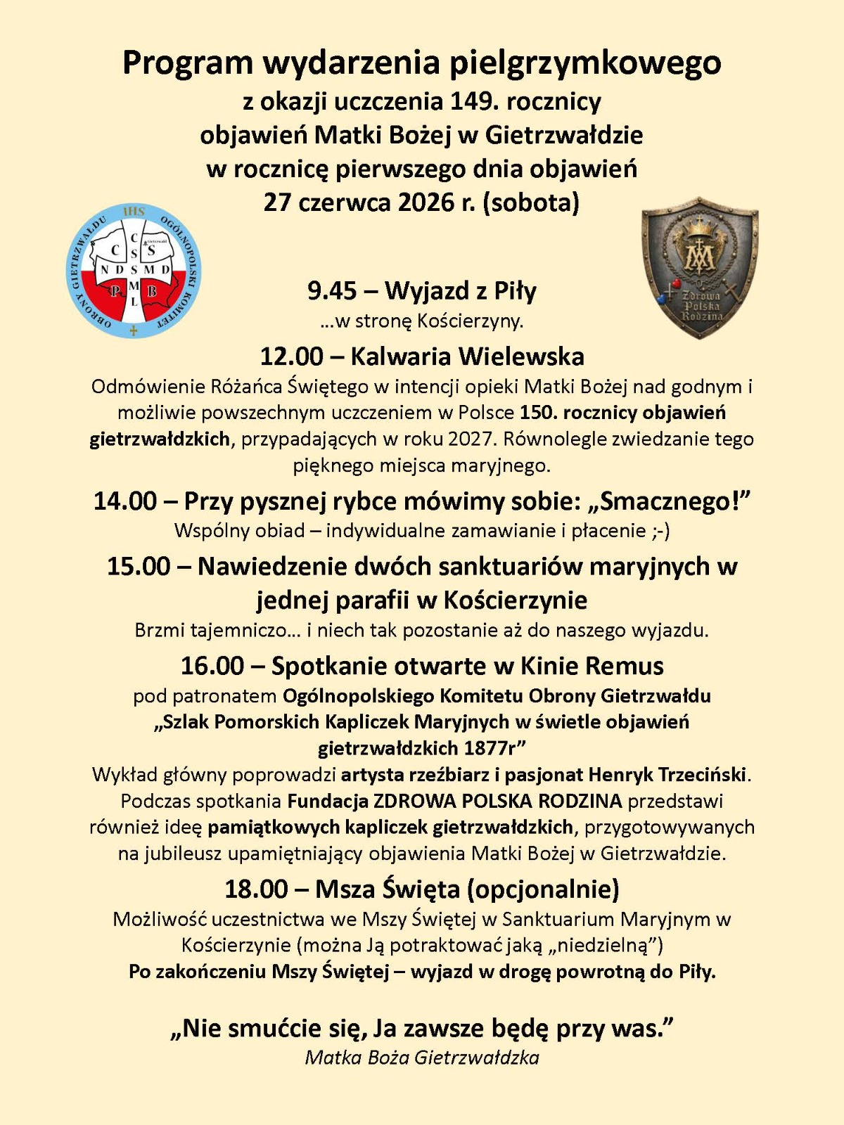 Pielgrzymka Gietrzwałd