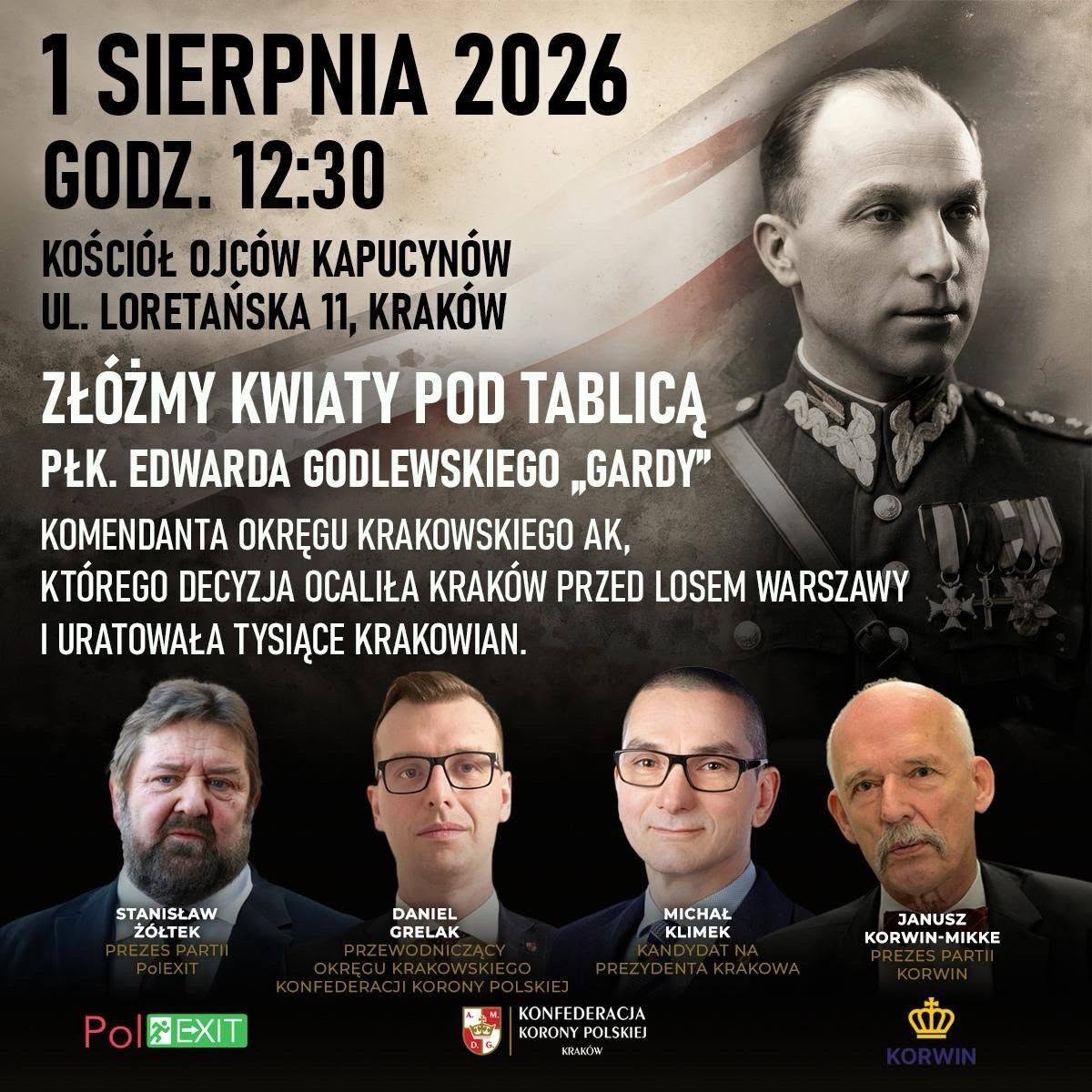 Kraków złożenie kwiatów