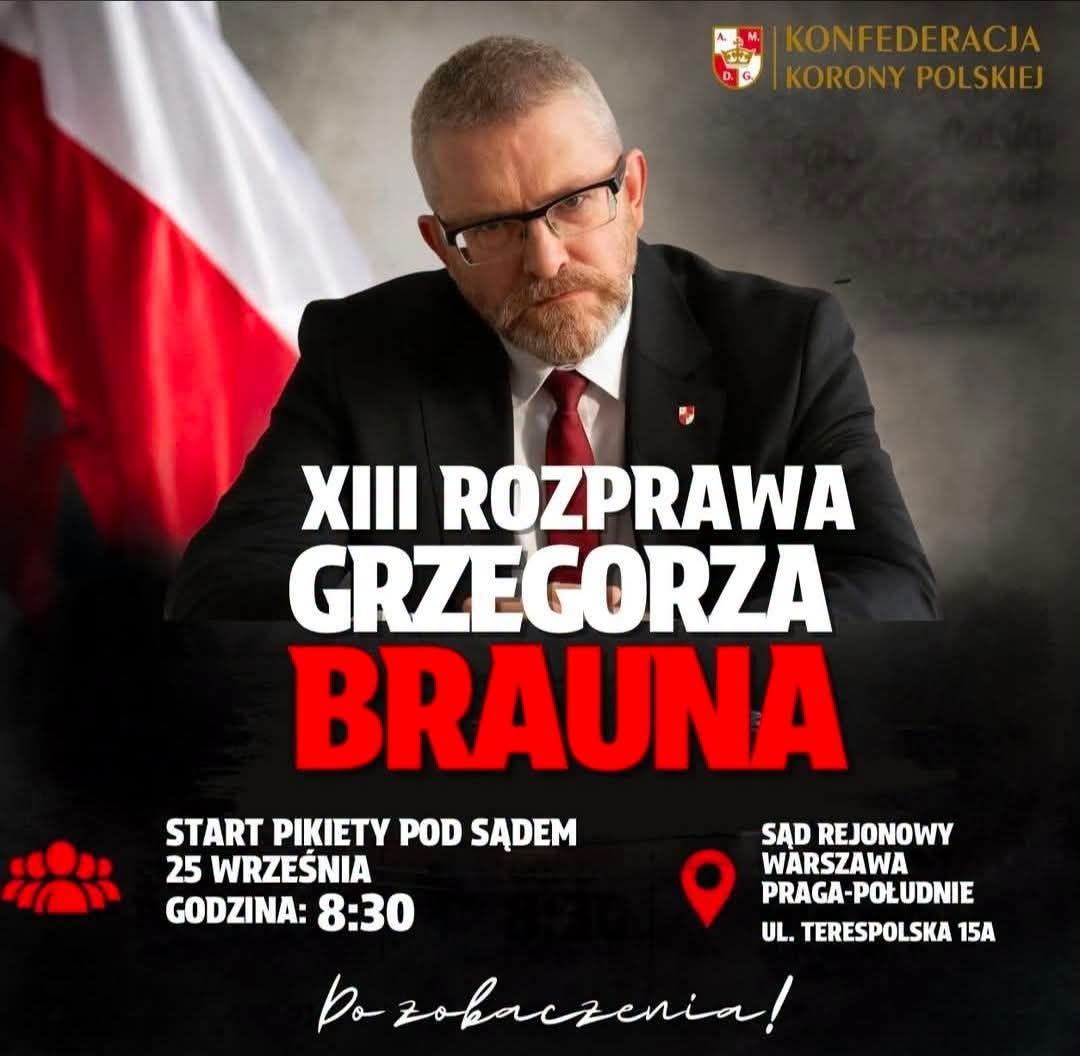 Murem za Grzegorzem Braunem